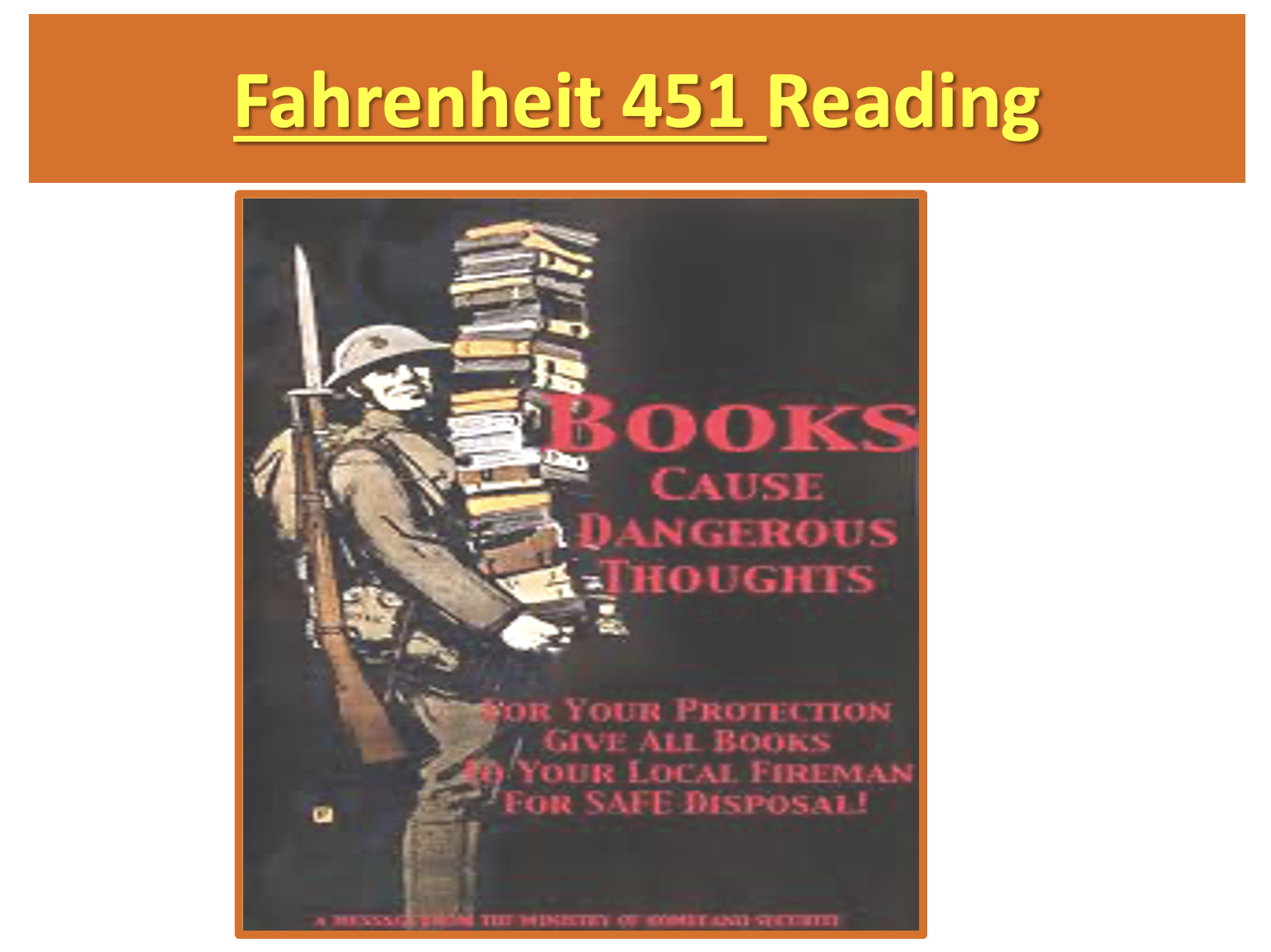 Fahrenheit 451 Activities