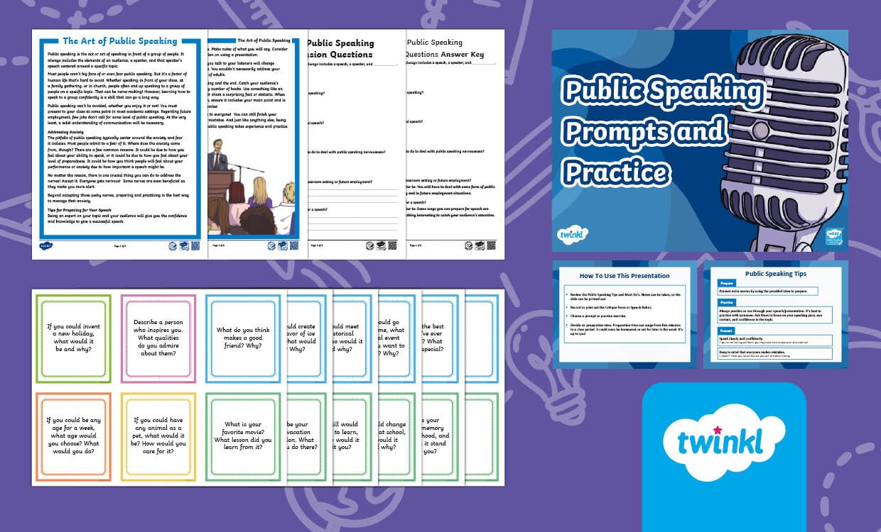 Public Speaking Lesson for 3rd-5th Grade