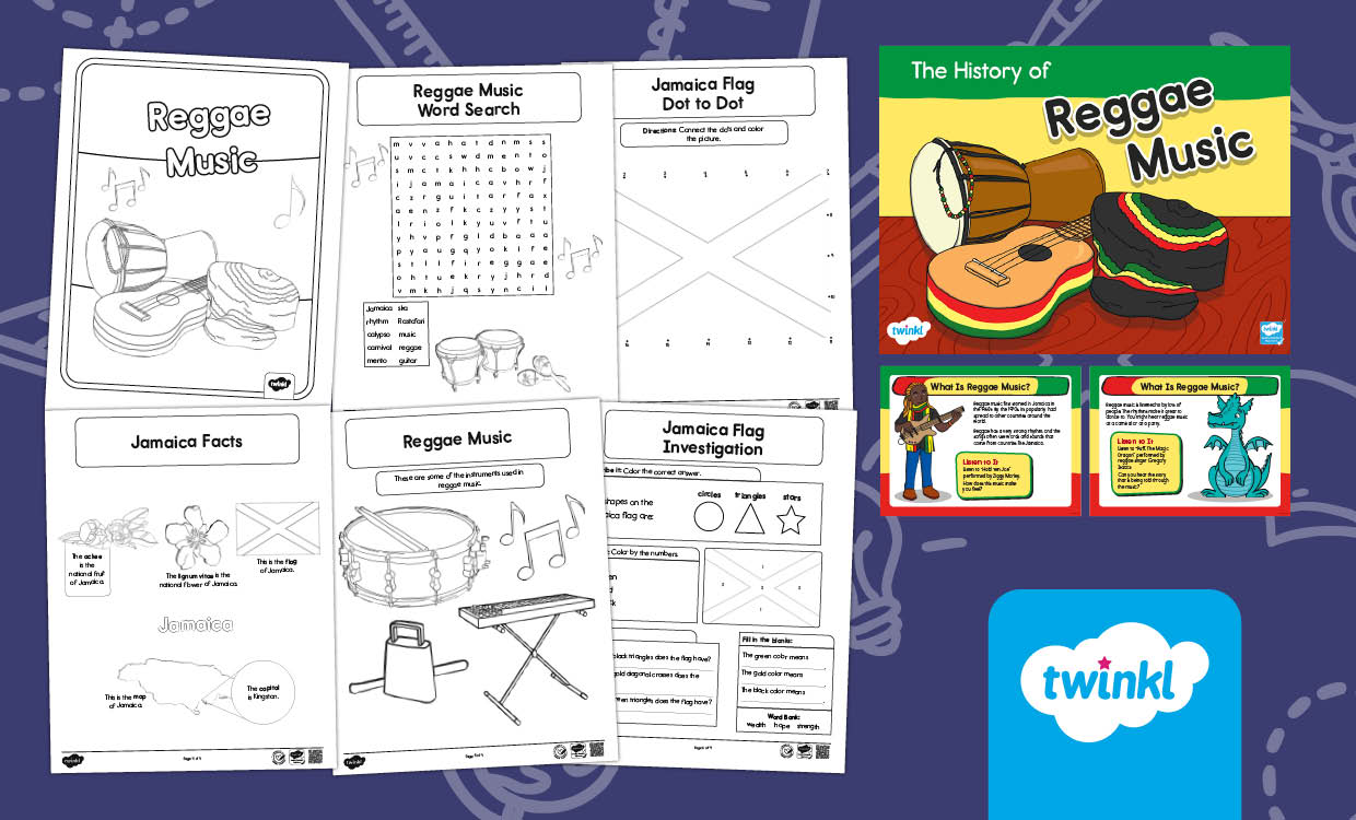 Reggae Music Lesson for K-2nd Grade