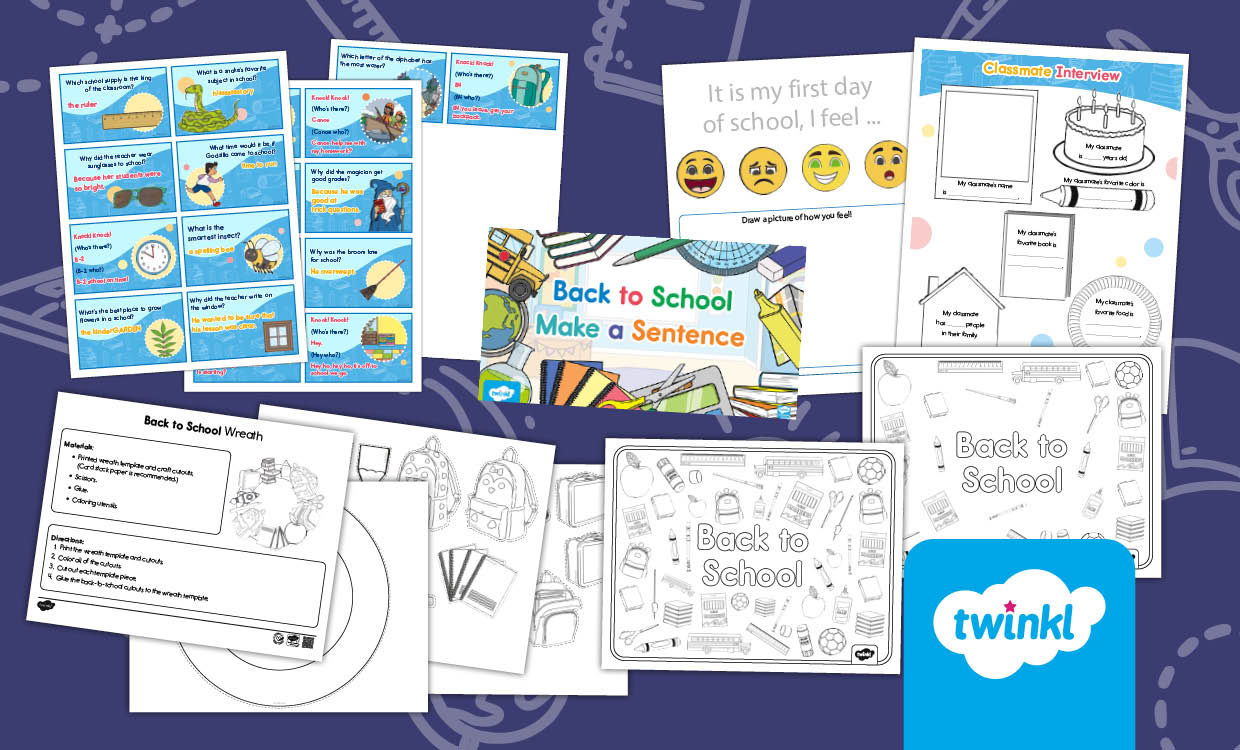 Back to School Activities for K-2nd Grade