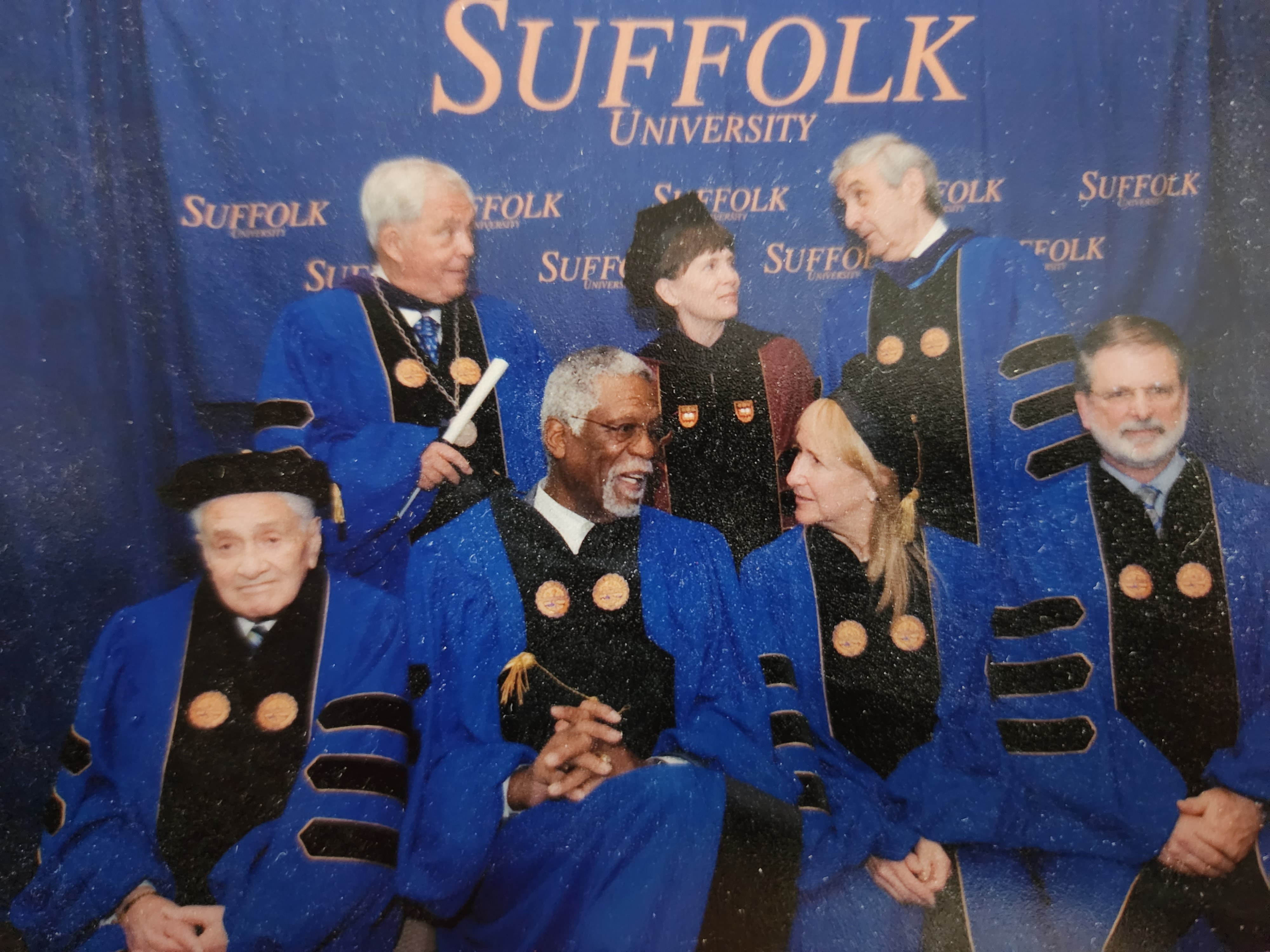 getting an honorary degree with Basketball Icon and Civil Rights activist Bill Russell 