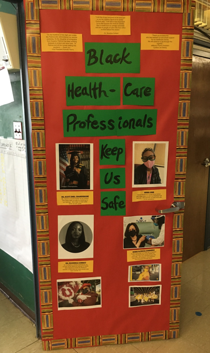 black healthcare heroes board