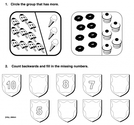 Grade 1 Numbers to 10 Worksheet (4)