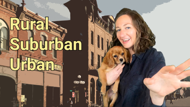 Rural, Suburban, and Urban Lesson for Kids