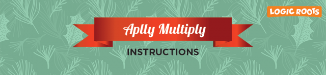 Free Printable Christmas Multiplication Game: APPLY MULTIPLY